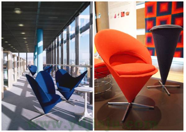 心型椅子(Verner Panton Heart Shaped Cone Chair)場(chǎng)景圖片3