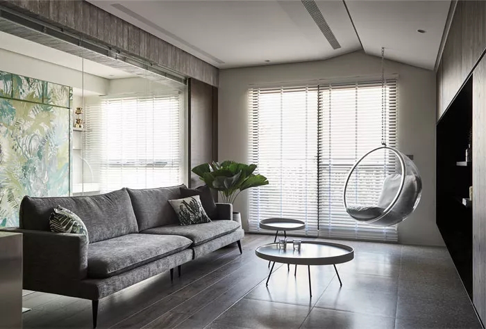 淡雅的草木綠與灰色調(diào)，交織出清爽的視覺(jué)感受