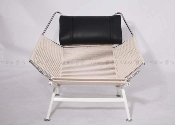 瓦格納旗繩躺椅PP225 Flag Halyard Chair拿掉羊毛墊圖片