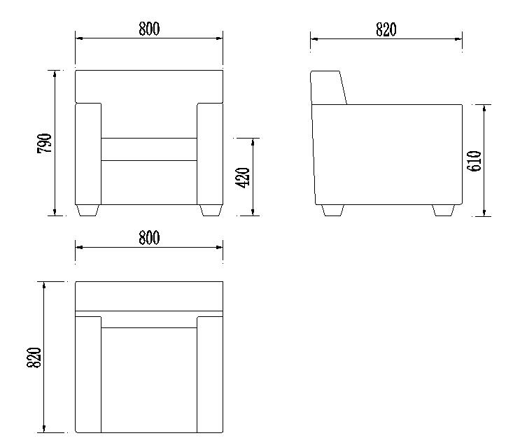 沙發(fā)尺寸圖