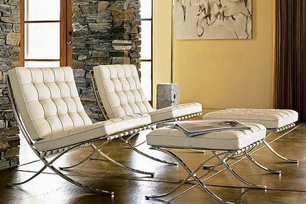 巴塞羅那椅腳凳（Barcelona Chair FootStool）