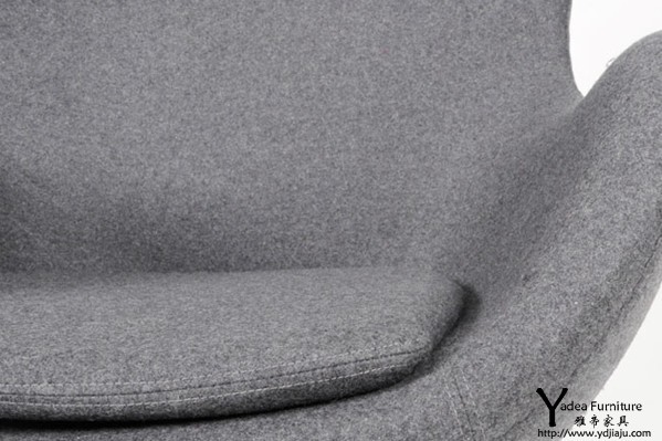 灰色羊毛絨布蛋椅(Egg Chair cashmere grey)