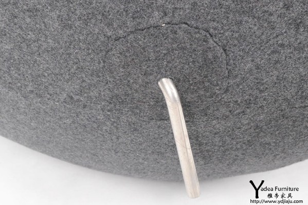 灰色羊毛絨布蛋椅(Egg Chair cashmere grey)