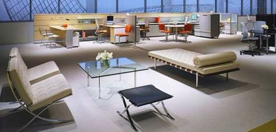 現(xiàn)代辦公室 巴塞羅那椅可以有