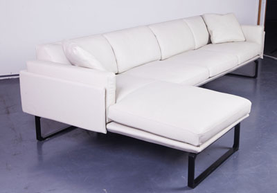 轉(zhuǎn)角真皮休閑時(shí)尚沙發(fā)